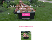 Tablet Screenshot of doggybathtub.com